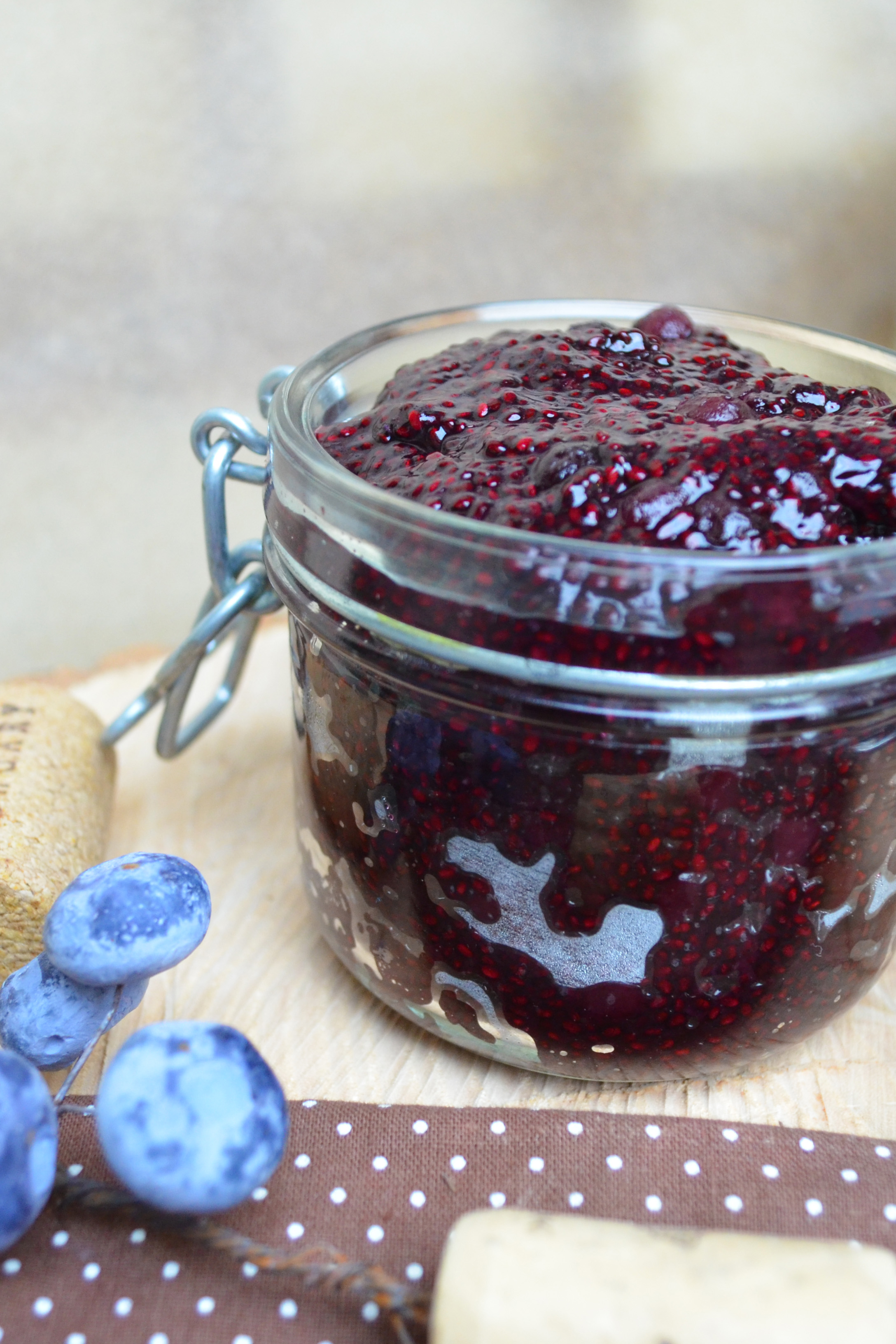 yummy blueberry lemon chia jam
